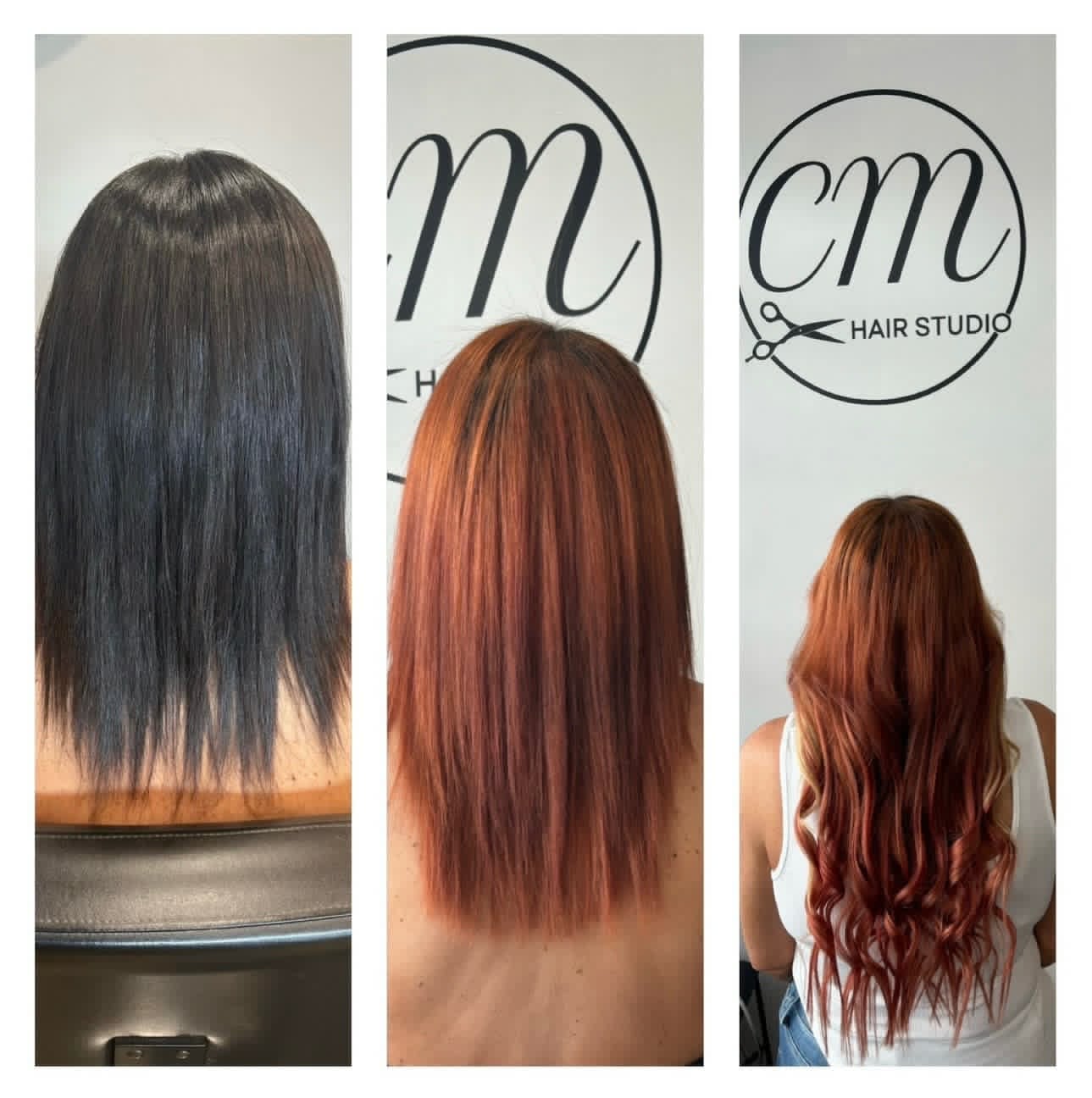 Colour transformation from black to vivid copper